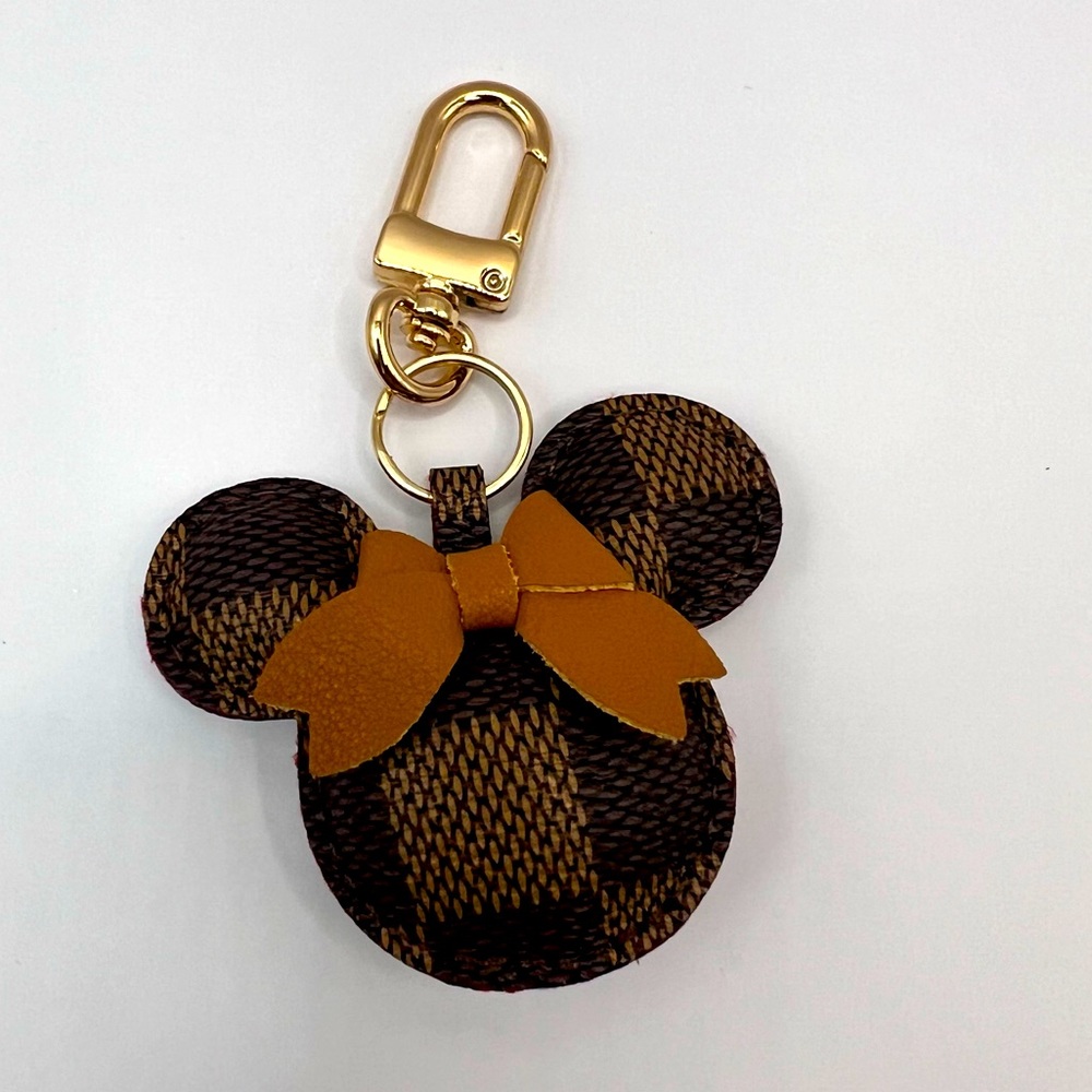 NEW Monogram Mouse Keychain Bag Charm